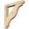 Ekena Millwork Funston Arts and Crafts Rough Sawn Bracket w/ Offset Brace, Douglas Fir, 6"W x 38"D x 38"H BKT0604X38X38FST03RDF - alternate 1